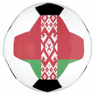 Patriotische weißrussische Flagge Fußball
