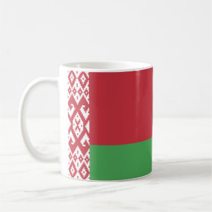 Patriotische weißrussische Flagge Kaffeetasse