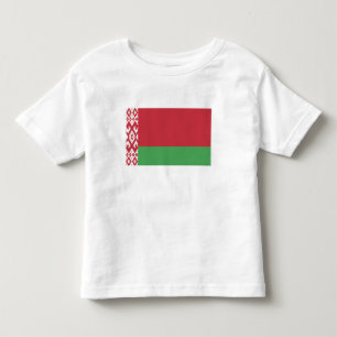 Patriotische weißrussische Flagge Kleinkind T-shirt
