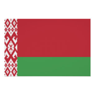 Patriotische weißrussische Flagge Poster