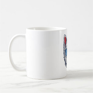 Patriotische Westie-Hundesonnenbrille Vintage-Vekt Kaffeetasse