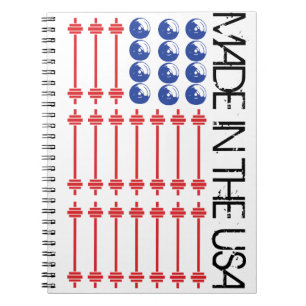 Patriotische Workout Notizblock
