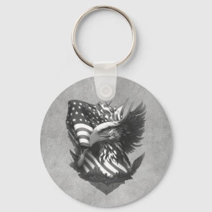 Patriotische Würdigung Dank an militärische Vetera Schlüsselanhänger