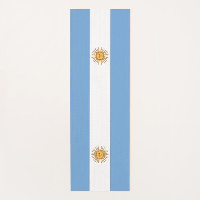 Patriotische Yoga Mats mit argentinischer Flagge Yogamatte (Vorderseite)