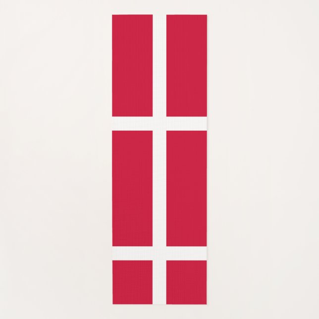 Patriotische Yoga Mats mit dänischer Flagge Yogamatte (Vorderseite)