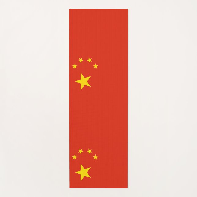 Patriotische Yoga Mats mit der Flagge der China Yogamatte (Vorderseite)