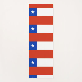 Patriotische Yoga Mats mit der Flagge des Chilen Yogamatte