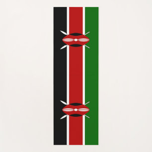 Patriotische Yoga Mats mit der Flagge Kenias Yogamatte