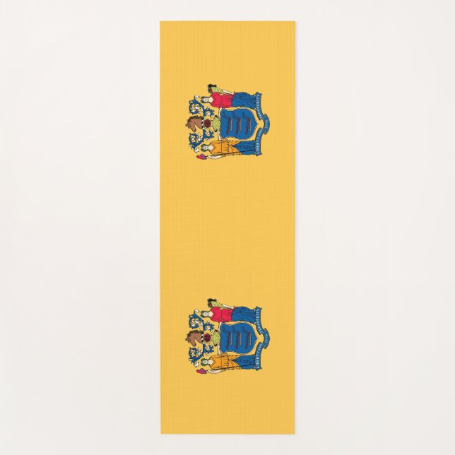 Patriotische Yoga Mats mit der Flagge New Jersey Yogamatte (Vorderseite)