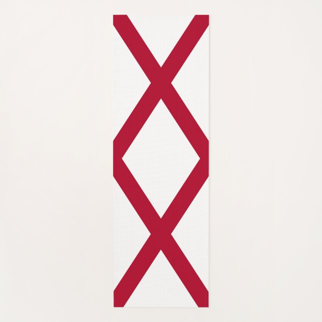Patriotische Yoga Mats mit der Flagge von Alabama, Yogamatte (Vorderseite)