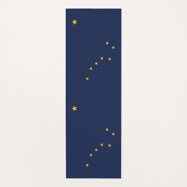 Patriotische Yoga Mats mit der Flagge von Alaska,  Yogamatte (Vorderseite)