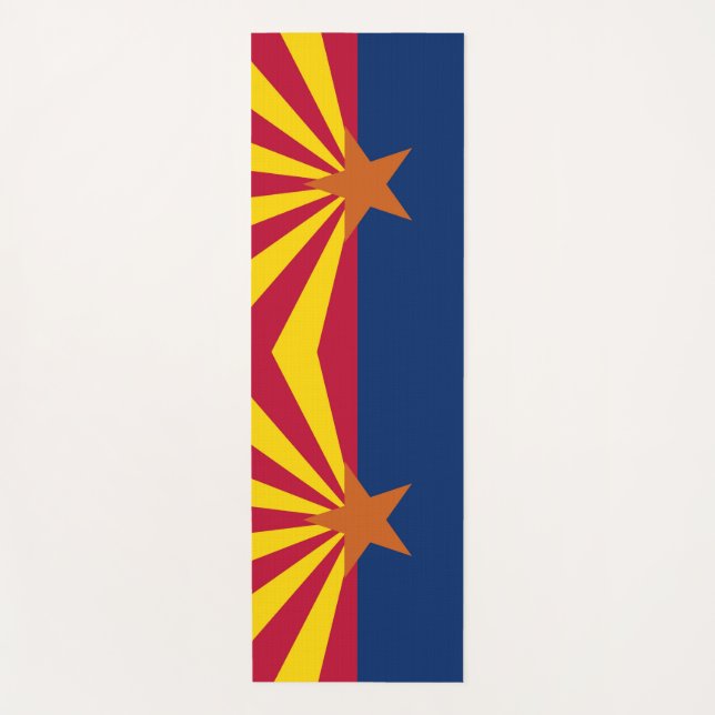 Patriotische Yoga Mats mit der Flagge von Arizona, Yogamatte (Vorderseite)