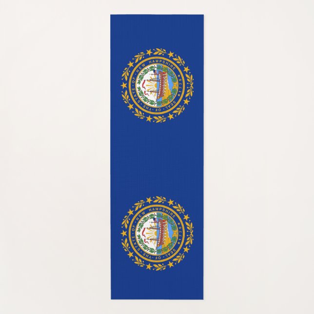 Patriotische Yoga Mats mit der Flagge von New Hamp Yogamatte (Vorderseite)