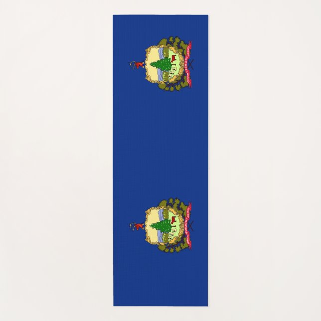 Patriotische Yoga Mats mit der Flagge von Vermont Yogamatte (Vorderseite)