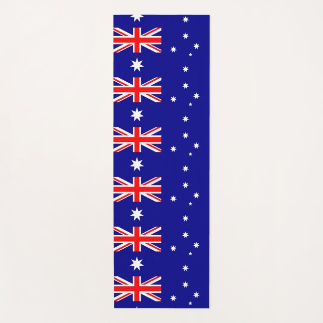 Patriotische Yoga Mats mit Flagge Australiens Yogamatte (Vorderseite)