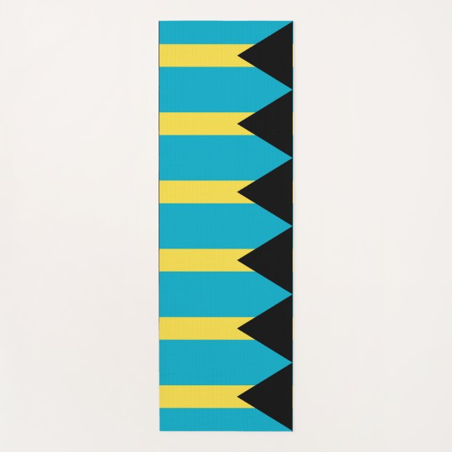 Patriotische Yoga Mats mit Flagge Bahamas Yogamatte (Vorderseite)