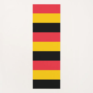 Patriotische Yoga Mats mit Flagge Belgiens Yogamatte