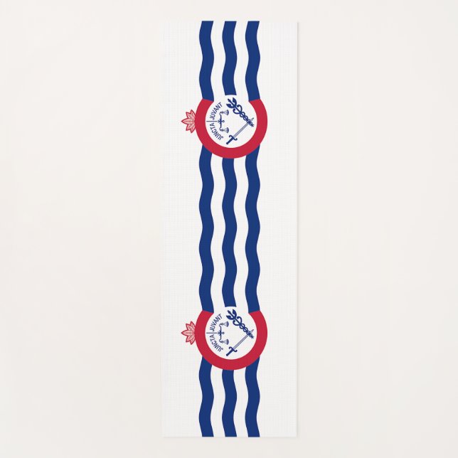 Patriotische Yoga Mats mit Flagge Cincinnati, USA Yogamatte (Vorderseite)
