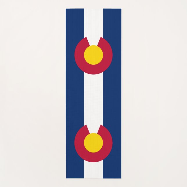 Patriotische Yoga Mats mit Flagge Colorado, USA Yogamatte (Vorderseite)