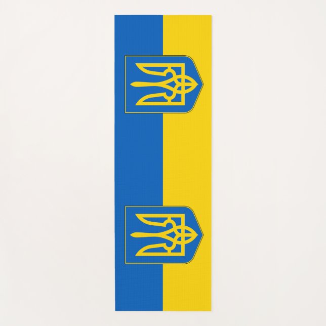 Patriotische Yoga Mats mit Flagge der Ukraine Yogamatte (Vorderseite)