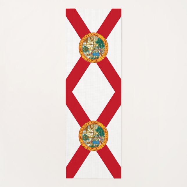 Patriotische Yoga Mats mit Flagge Floridas, USA Yogamatte (Vorderseite)