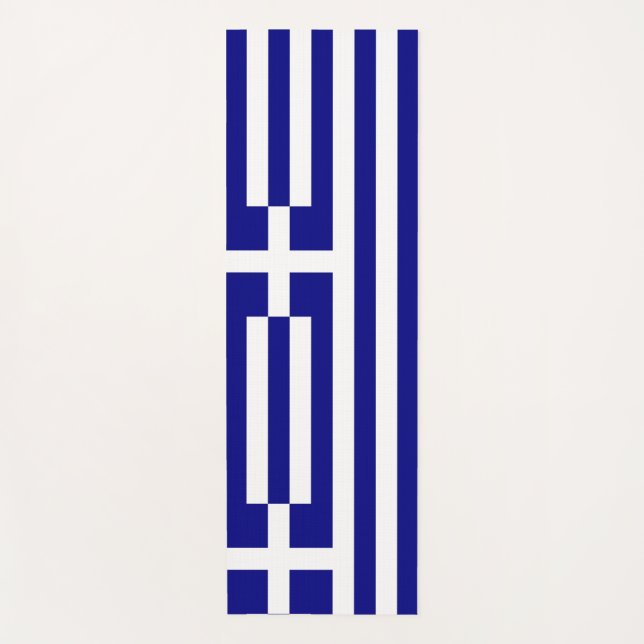 Patriotische Yoga Mats mit Flagge Griechenlands Yogamatte (Vorderseite)