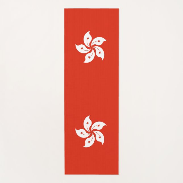 Patriotische Yoga Mats mit Flagge Hongkongs Yogamatte (Vorderseite)