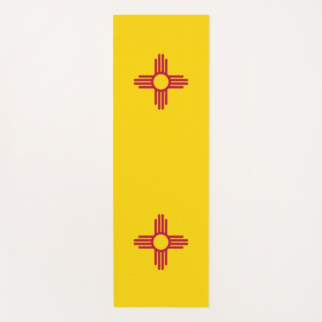 Patriotische Yoga Mats mit Flagge New Mexico Yogamatte (Vorderseite)
