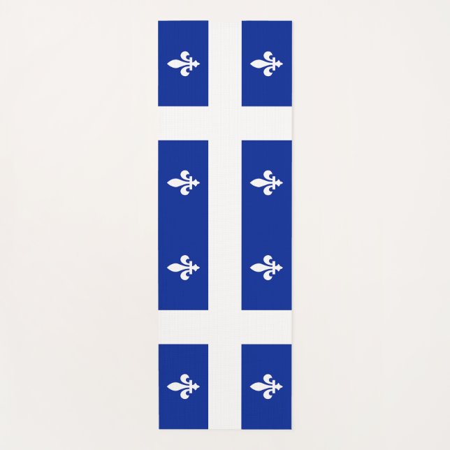 Patriotische Yoga Mats mit Flagge Quebec, Kanada Yogamatte (Vorderseite)