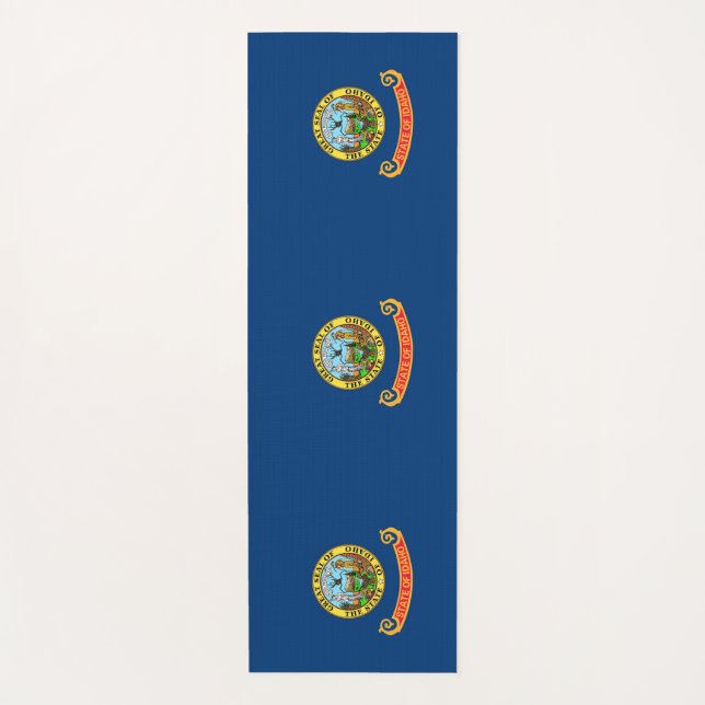 Patriotische Yoga Mats mit Flagge von Idaho, USA Yogamatte (Vorderseite)