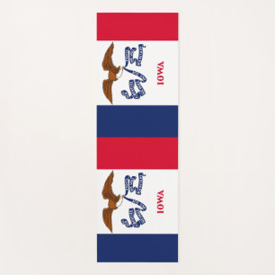 Patriotische Yoga Mats mit Flagge von Iowa, USA Yogamatte