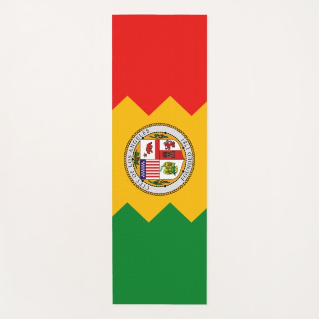 Patriotische Yoga Mats mit Flagge von Los Angeles, Yogamatte (Vorderseite)