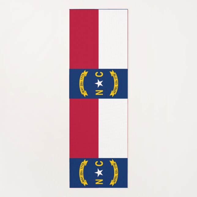 Patriotische Yoga Mats mit Flagge von North Caroli Yogamatte (Vorderseite)