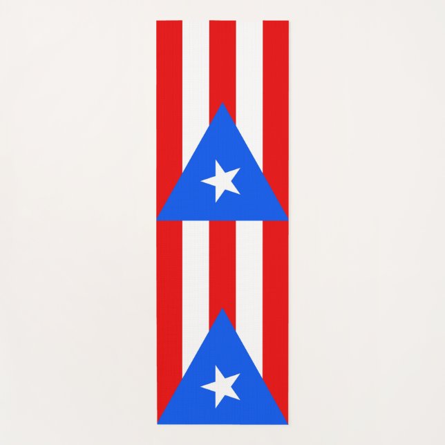 Patriotische Yoga Mats mit Flagge von Puerto Rico Yogamatte (Vorderseite)