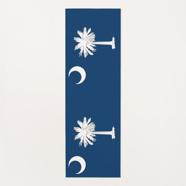 Patriotische Yoga Mats mit Flagge von South Caroli Yogamatte (Vorderseite)