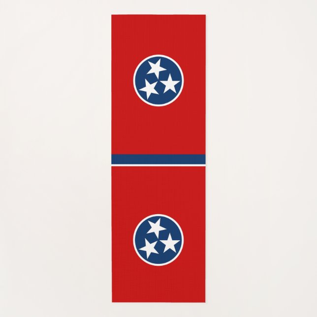 Patriotische Yoga Mats mit Flagge von Tennessee Yogamatte (Vorderseite)