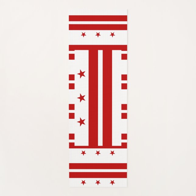 Patriotische Yoga Mats mit Flagge von Washington D Yogamatte (Vorderseite)