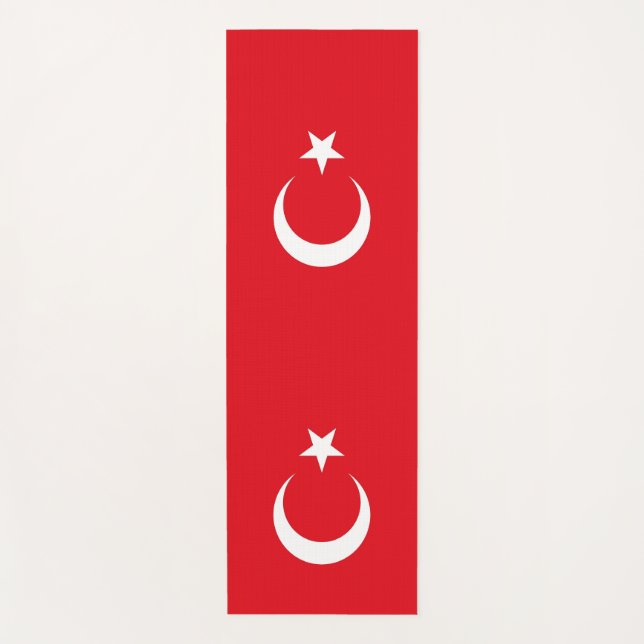 Patriotische Yoga Mats mit türkischer Flagge Yogamatte (Vorderseite)