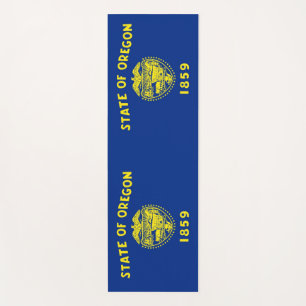 Patriotische Yoga Mats unter der Flagge von Oregon Yogamatte