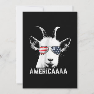 Patriotische Ziege Funny Goat America Save The Date
