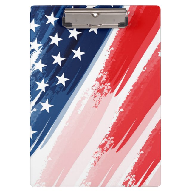 Patriotische Zwischenablage Klemmbrett (Vorderseite)