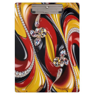 Patriotische Zwischenablage mit belgischen Farben Klemmbrett