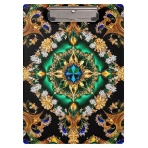 Patriotische Zwischenablage mit brasilianischen Fa Klemmbrett