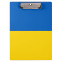 Patriotische Zwischenablage mit Flagge der Ukraine