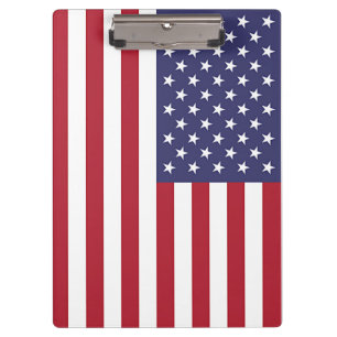Patriotische Zwischenablage mit Flagge der USA Klemmbrett
