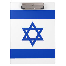 Patriotische Zwischenablage mit Flagge Israels Klemmbrett