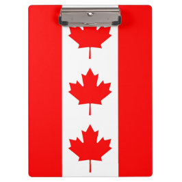 Patriotische Zwischenablage mit Flagge Kanadas Klemmbrett
