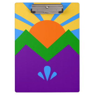 Patriotische Zwischenablage mit Flagge von Manitou Klemmbrett