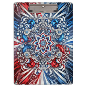 Patriotische Zwischenablage mit französischem Farb Klemmbrett