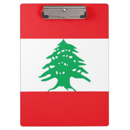 Patriotische Zwischenablage mit libanesischer Flag Klemmbrett